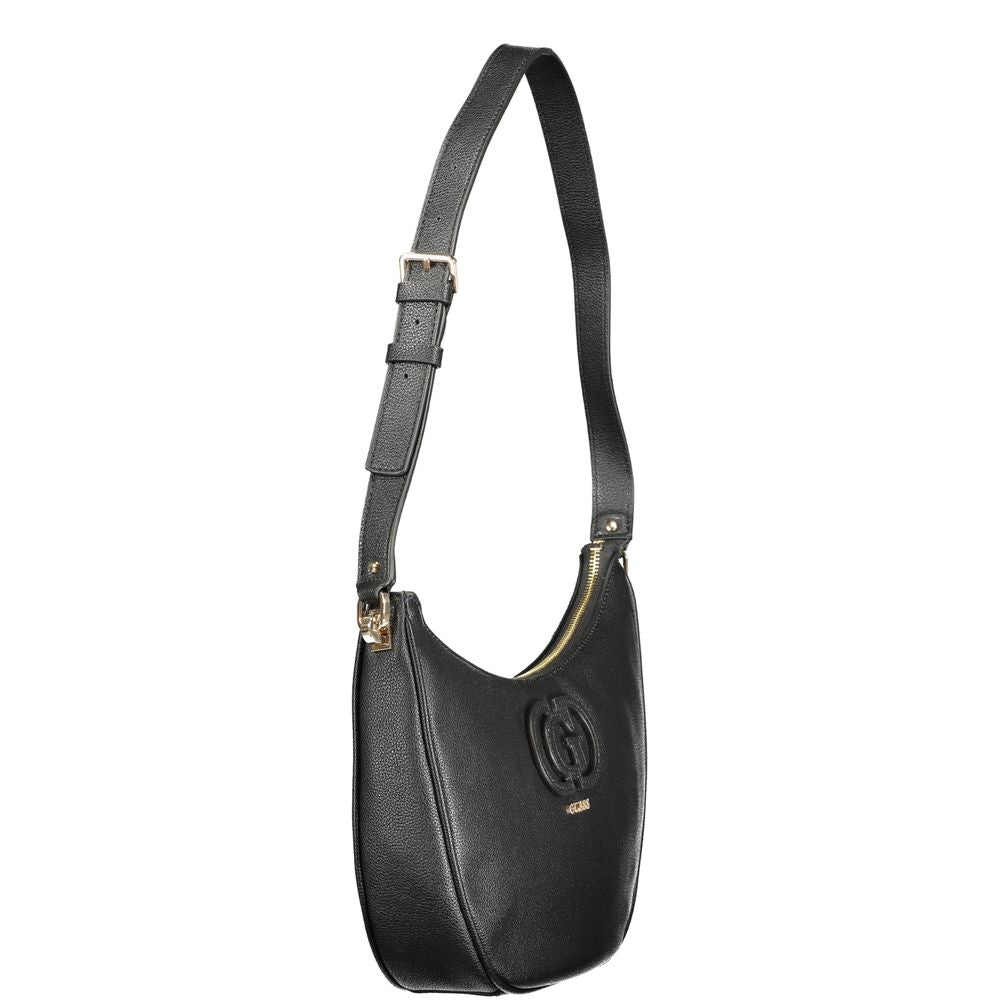 Guess Jeans Nero Poliuretano Women Handbag