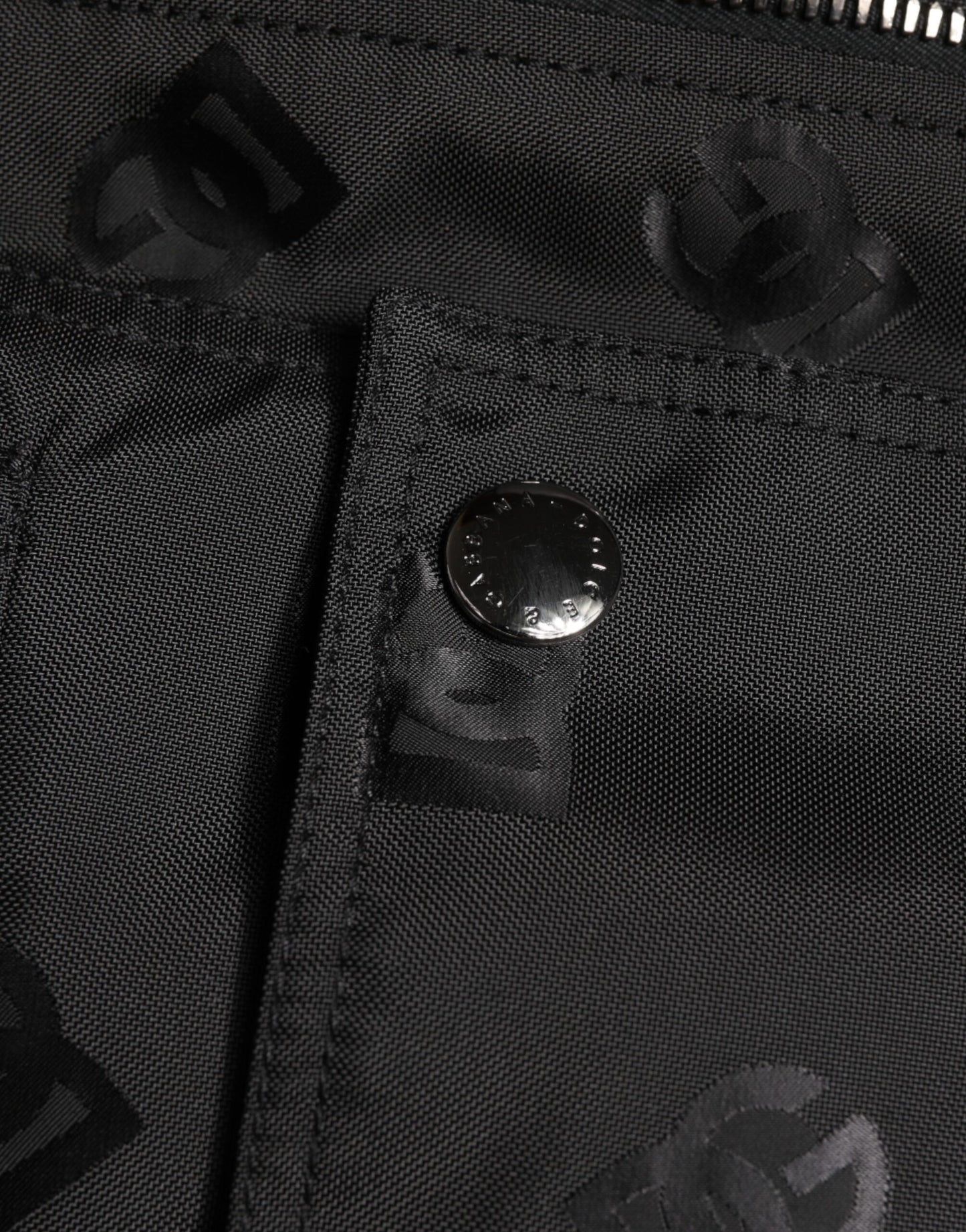 Dolce & Gabbana Black Cargo Windbraker Logo Mania Jacket