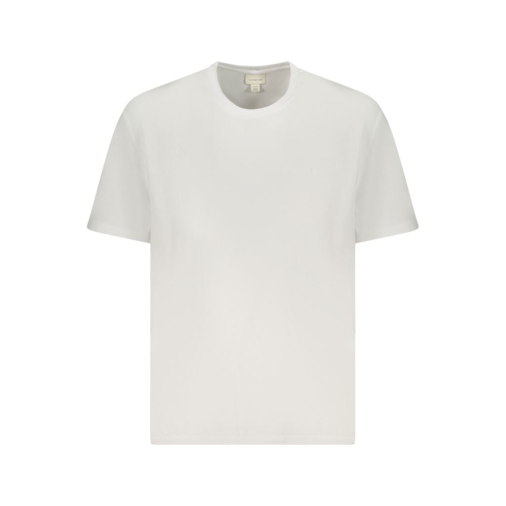 Calvin Klein White Cotton Men T-Shirt
