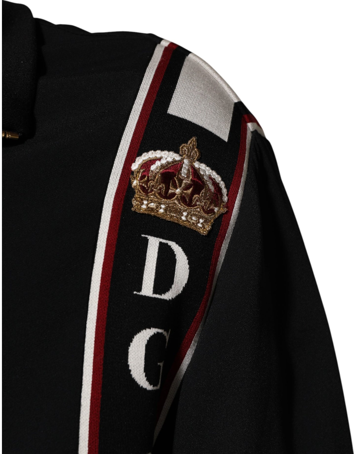 Dolce & Gabbana Black DG King Full Zip Sweatshirt  Sweater