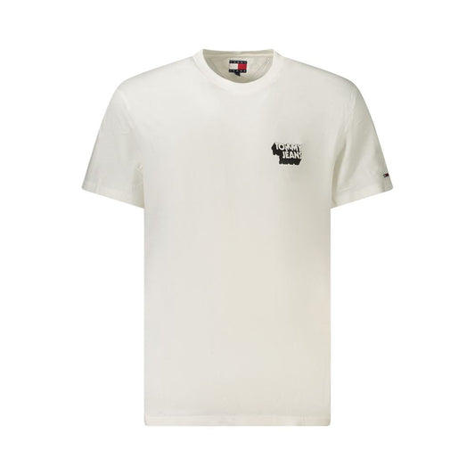 Tommy Hilfiger Bianco Cotton Men T-Shirt