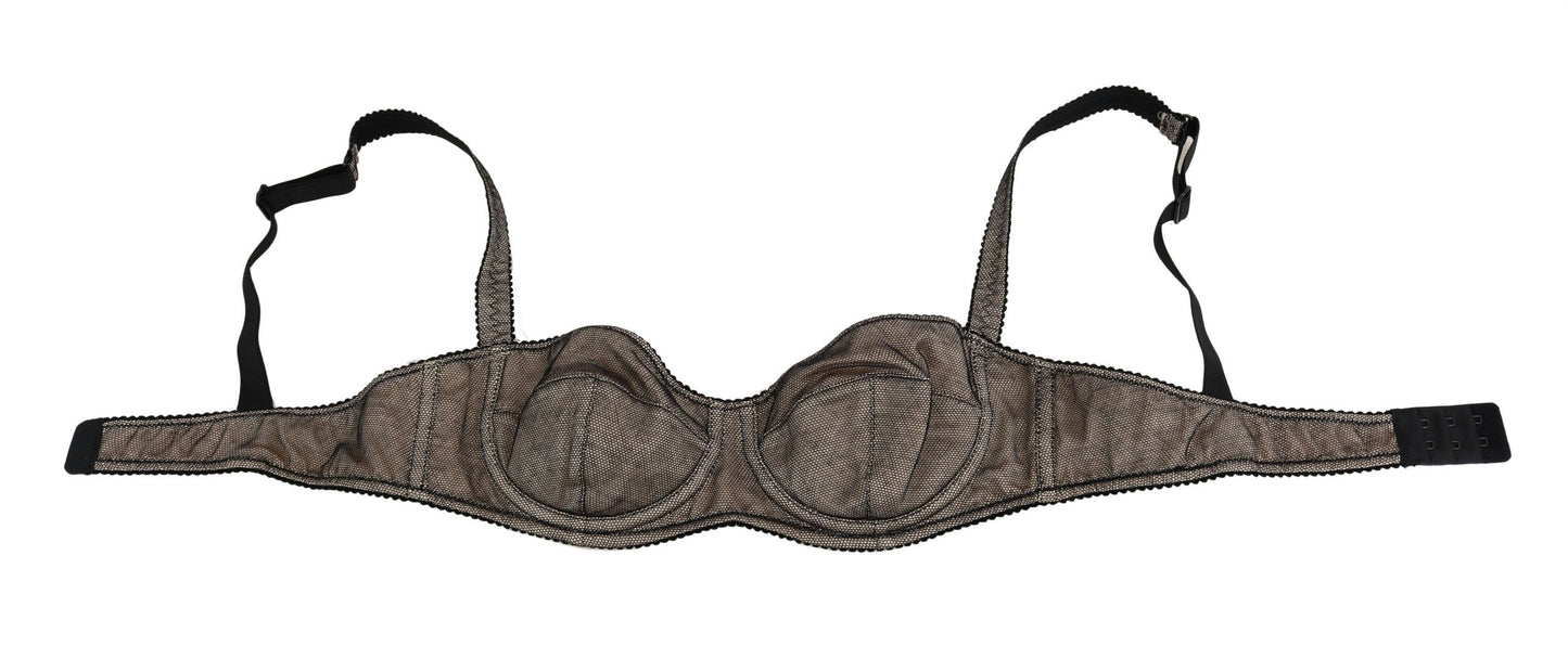 Dolce &amp; Gabbana Elegant Brown Stretch Bra for Women Underwear