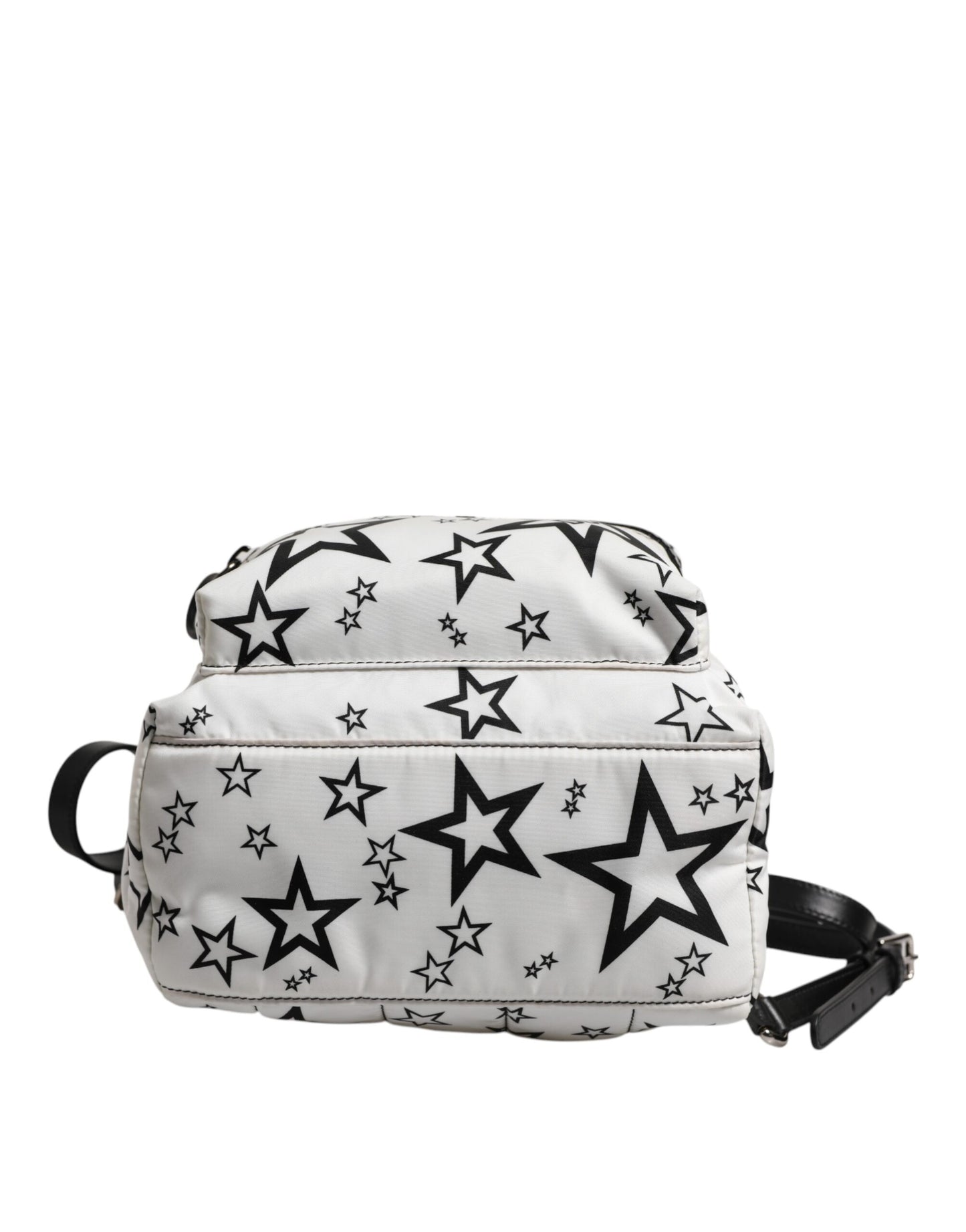 Dolce & Gabbana White DG Stars Print Nylon Travel Backpack Bag