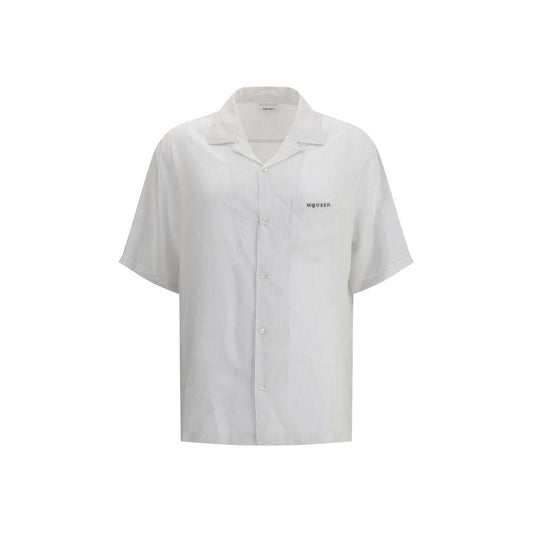 Alexander McQueen White Viscose Pattern Shirt