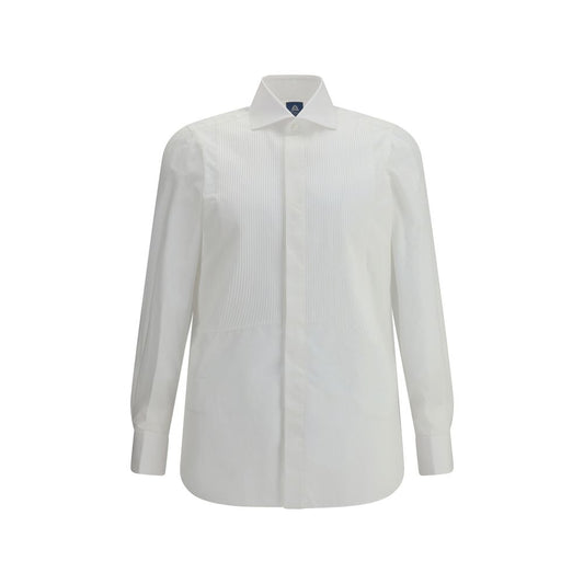 Finamore White Cotton Dress Shirt