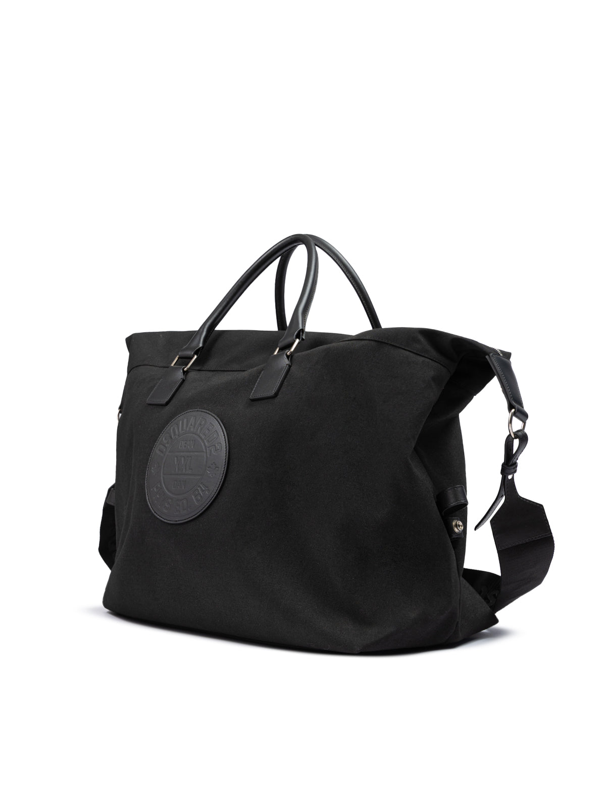 Dsquared² Black Fabric Weekend Travel Bag