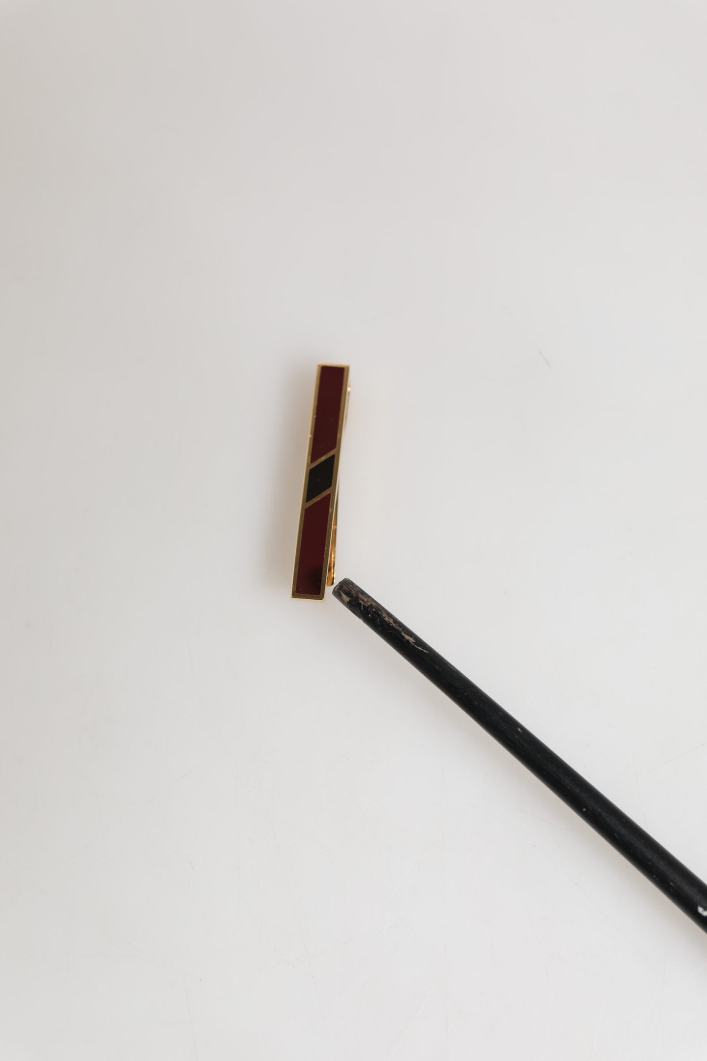 Dolce & Gabbana Multicolor Gold Tone Brass Men's Accessory Tie Clip Bar