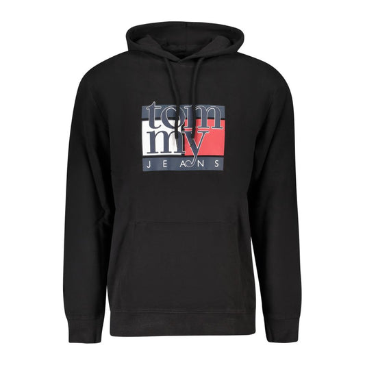 Tommy Hilfiger Black Cotton Men Sweatshirt