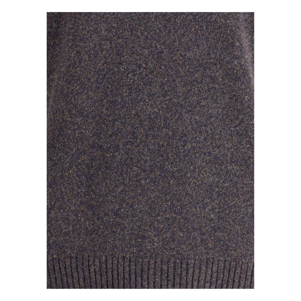 Brooksfield Multicolor Fleece Wool Turtleneck