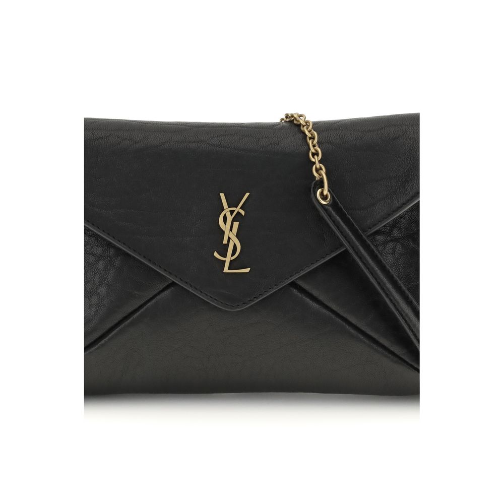 Saint Laurent Cassandre chain Clutch Bag