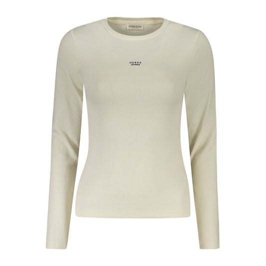 Guess Jeans Bianco Cotton Women T-Shirt