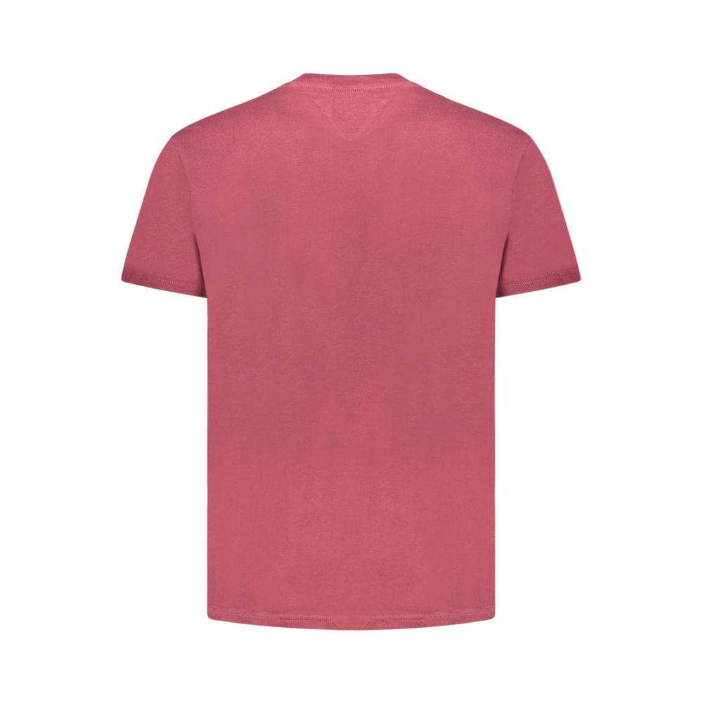 Tommy Hilfiger Red Cotton Men T-Shirt