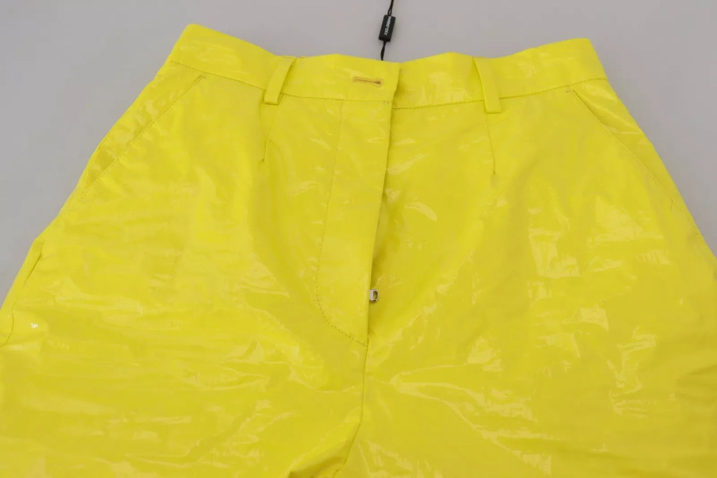 Dolce & Gabbana Yellow High Waist Skinny Women Trouser Pants