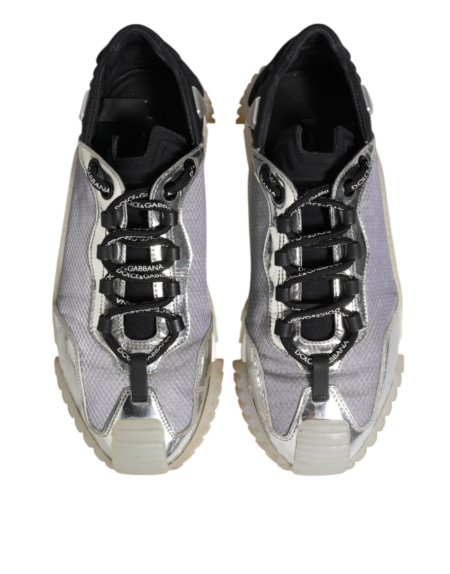 Dolce & Gabbana Multicolor Silver Logo Low Top NS1 Sneakers Shoes