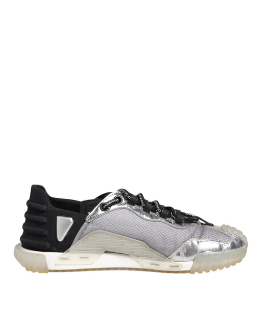 Dolce & Gabbana Multicolor Silver Logo Low Top NS1 Sneakers Shoes