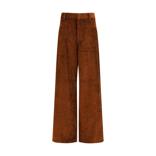 Petar Petrov Brown Cotton Casual Pants