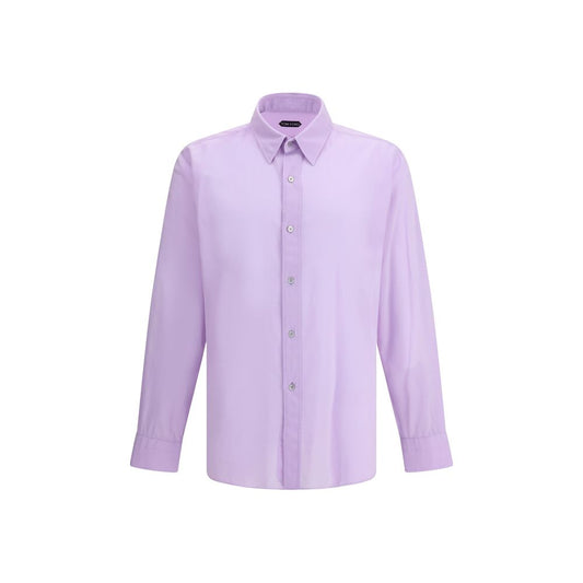 Tom Ford Purple Cotton Dress Shirt