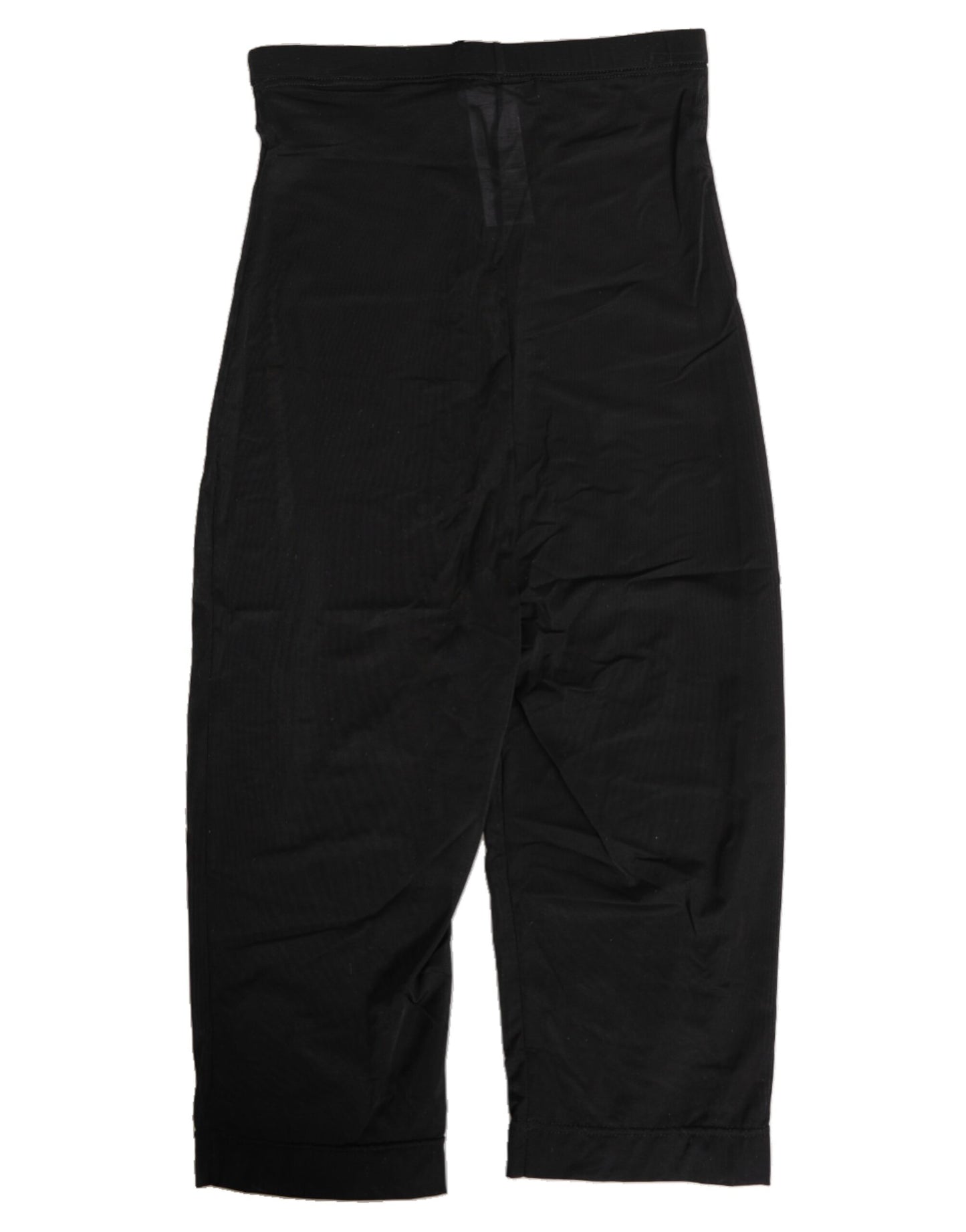 Dolce & Gabbana Black High Waist Tight Midi Trouser Underwear