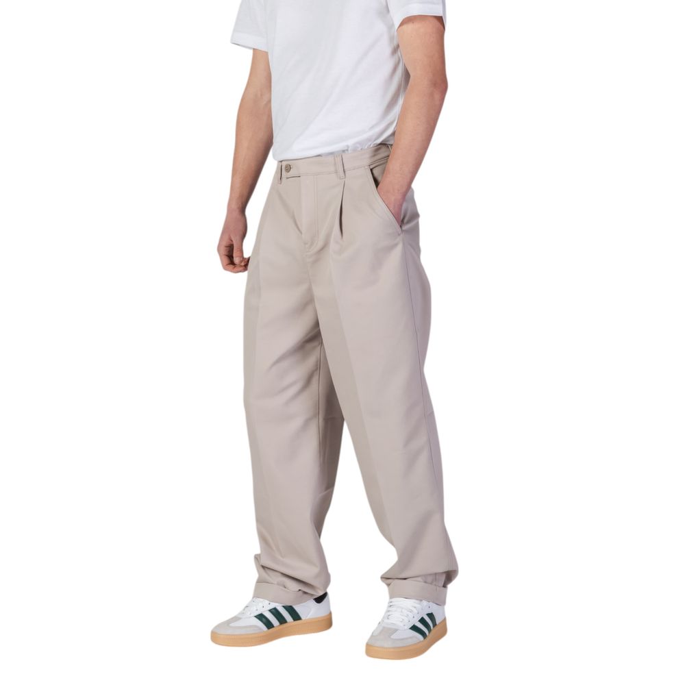 Calvin Klein Jeans Beige Recycled Polyester Casual Pants