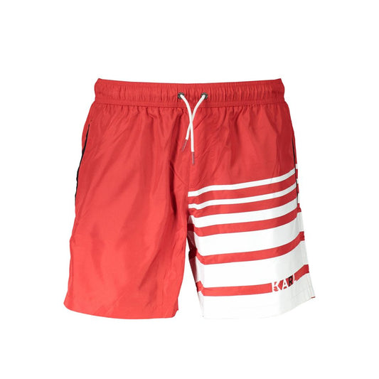 Karl Lagerfeld Rosso Poliestere Men's Swim Boxer