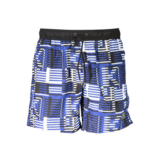 Karl Lagerfeld Blue Polyester Men's Swim Boxer