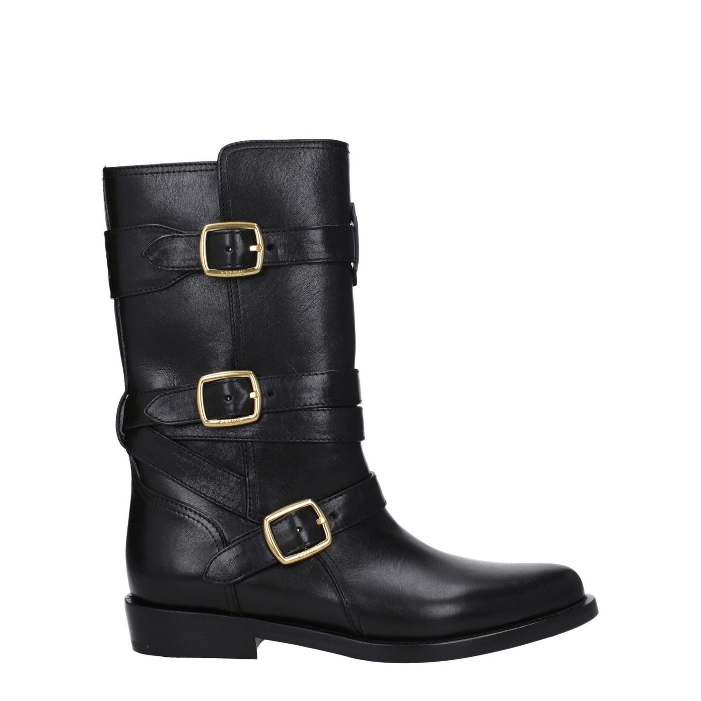 Celine Black Leather Boots