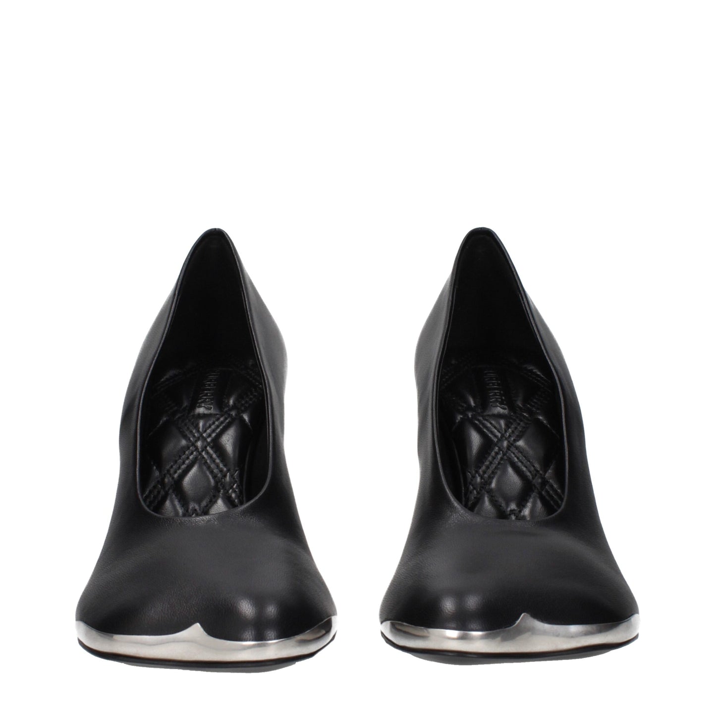 Burberry Black Leather High Heel Pumps