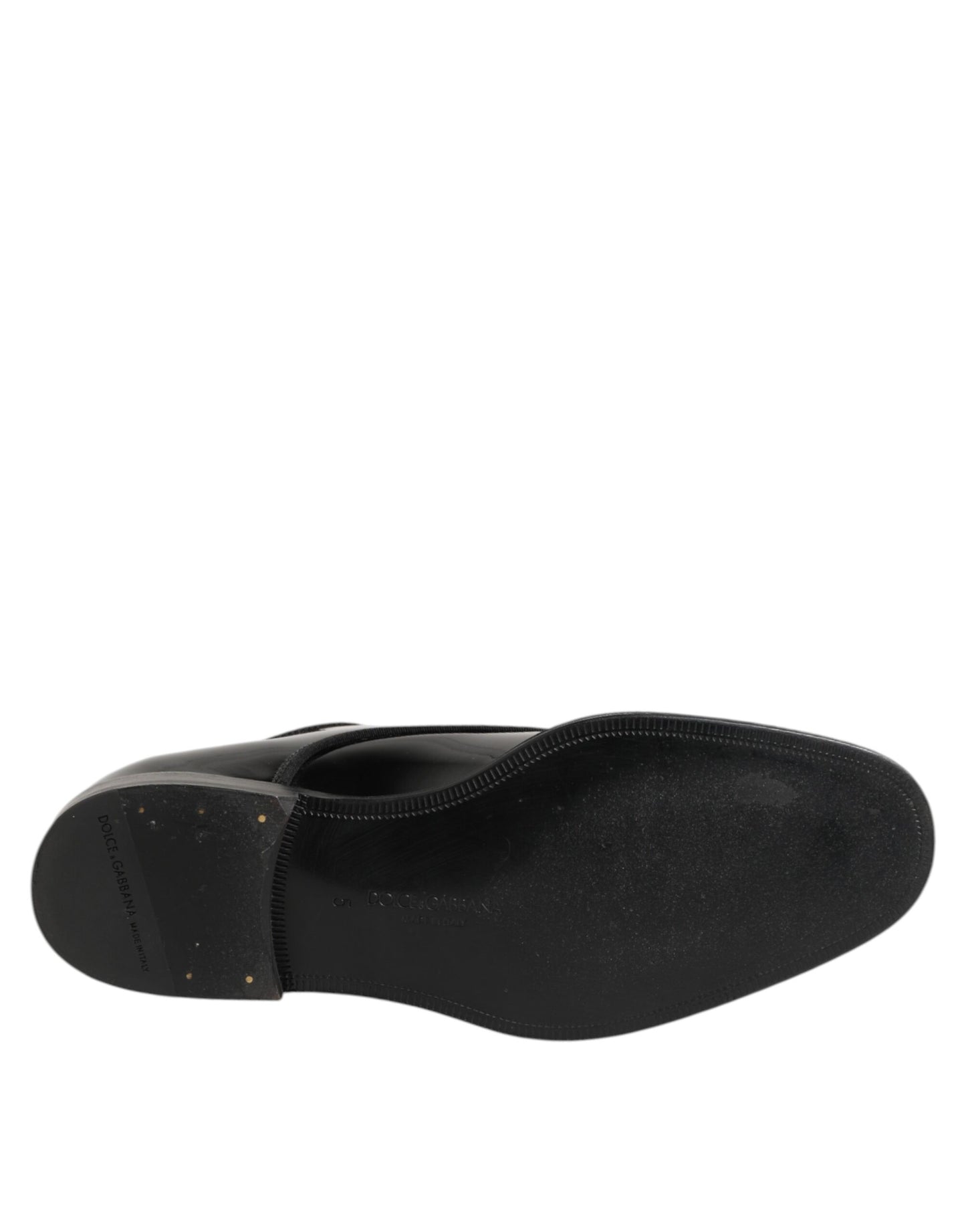 Dolce & Gabbana Black Leather Lace Up Derby Formal Dress Shoes