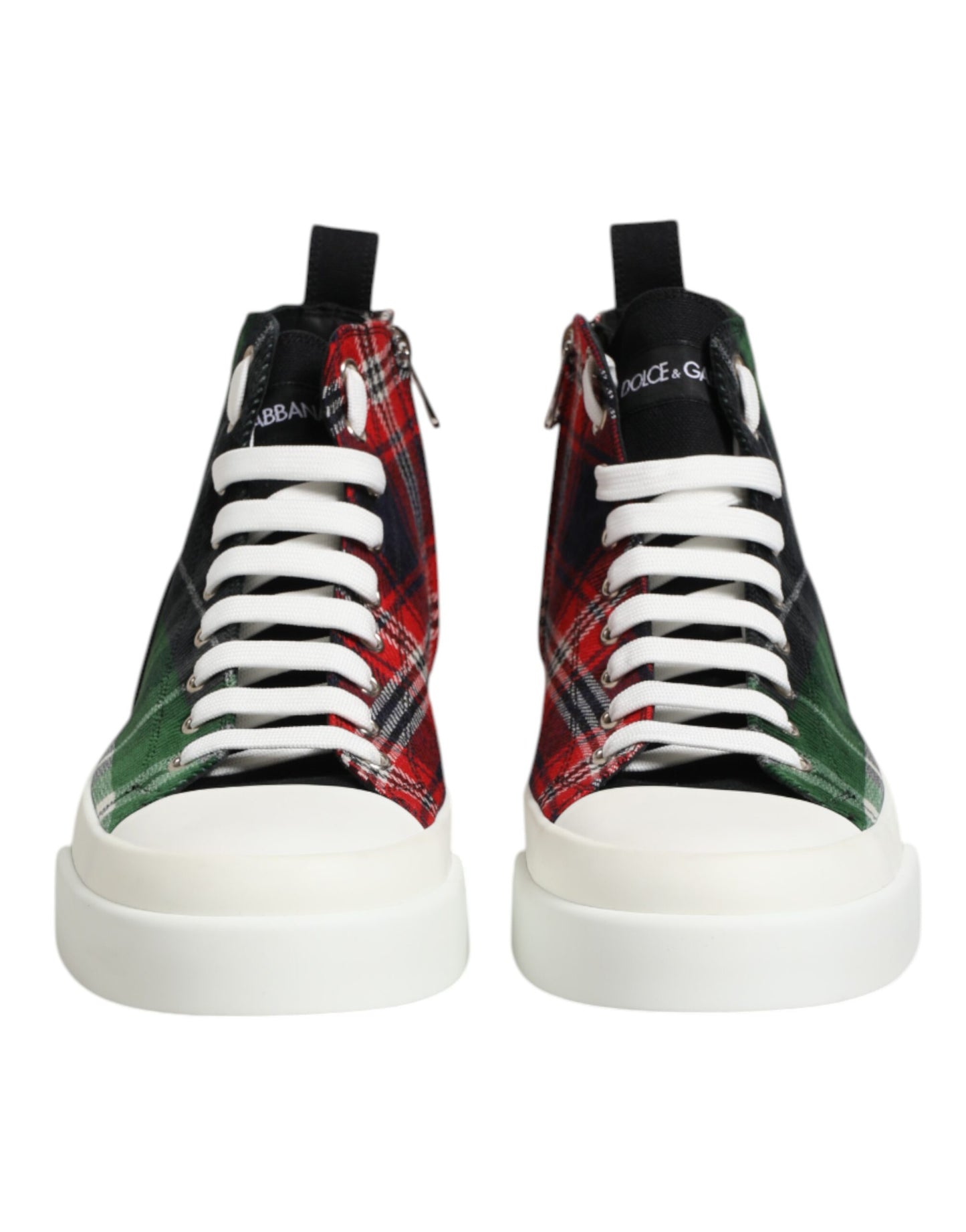 Dolce & Gabbana Multicolor DG Logo Men High Top Sneakers Shoes