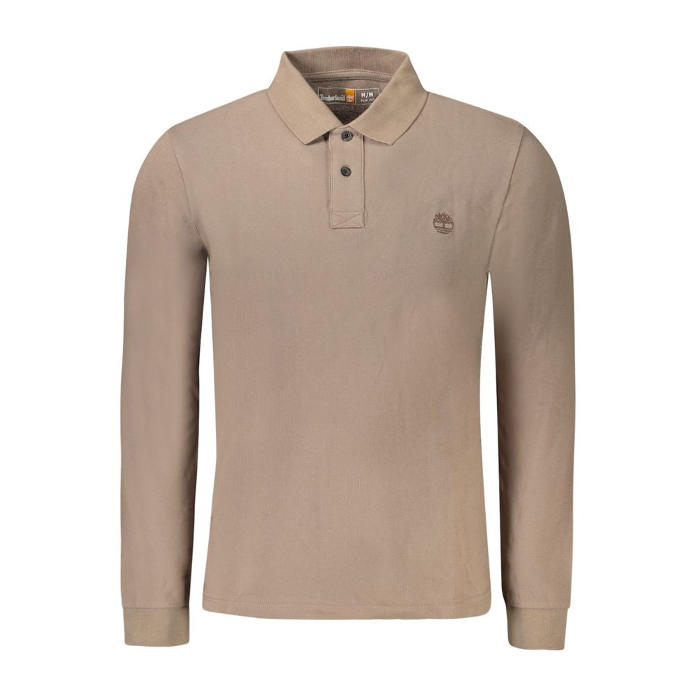 Timberland Marrone Cotton Men Polo Shirt