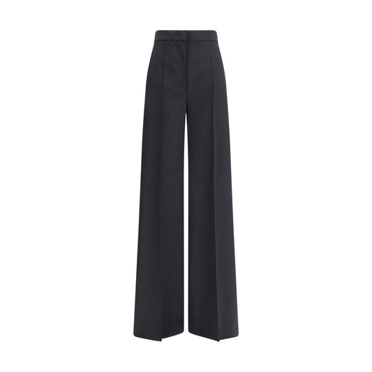 Max Mara Black Fleece Wool Casual Pants