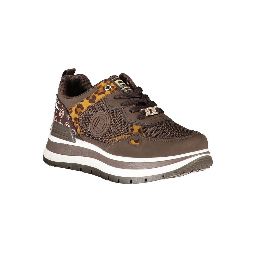 Laura Biagiotti Brown Polyester Women Sneaker