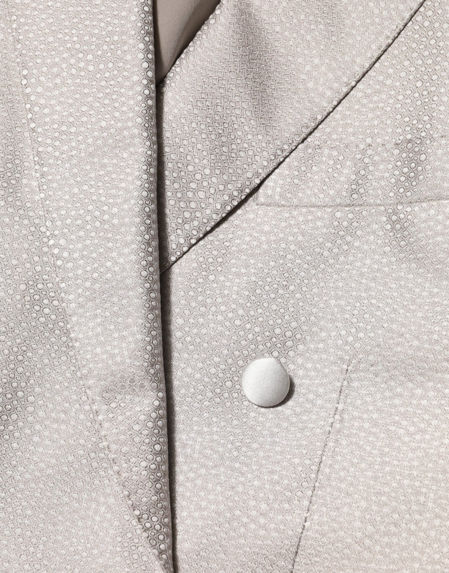 Dolce & Gabbana Beige MARTINI Double-Breasted Suit Blazer