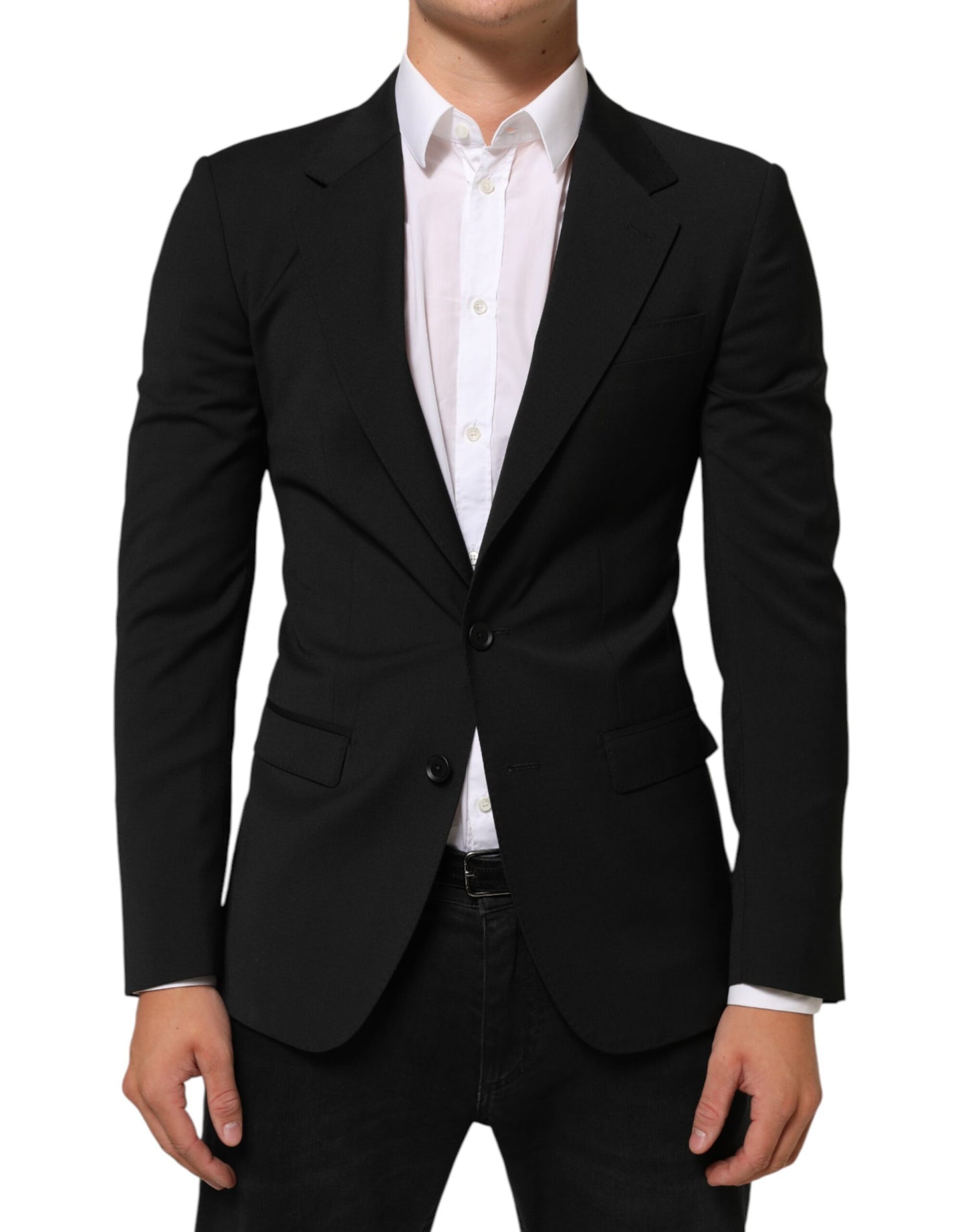 Dolce & Gabbana Black STAFF 2 Buttons Suit Jacket Blazer