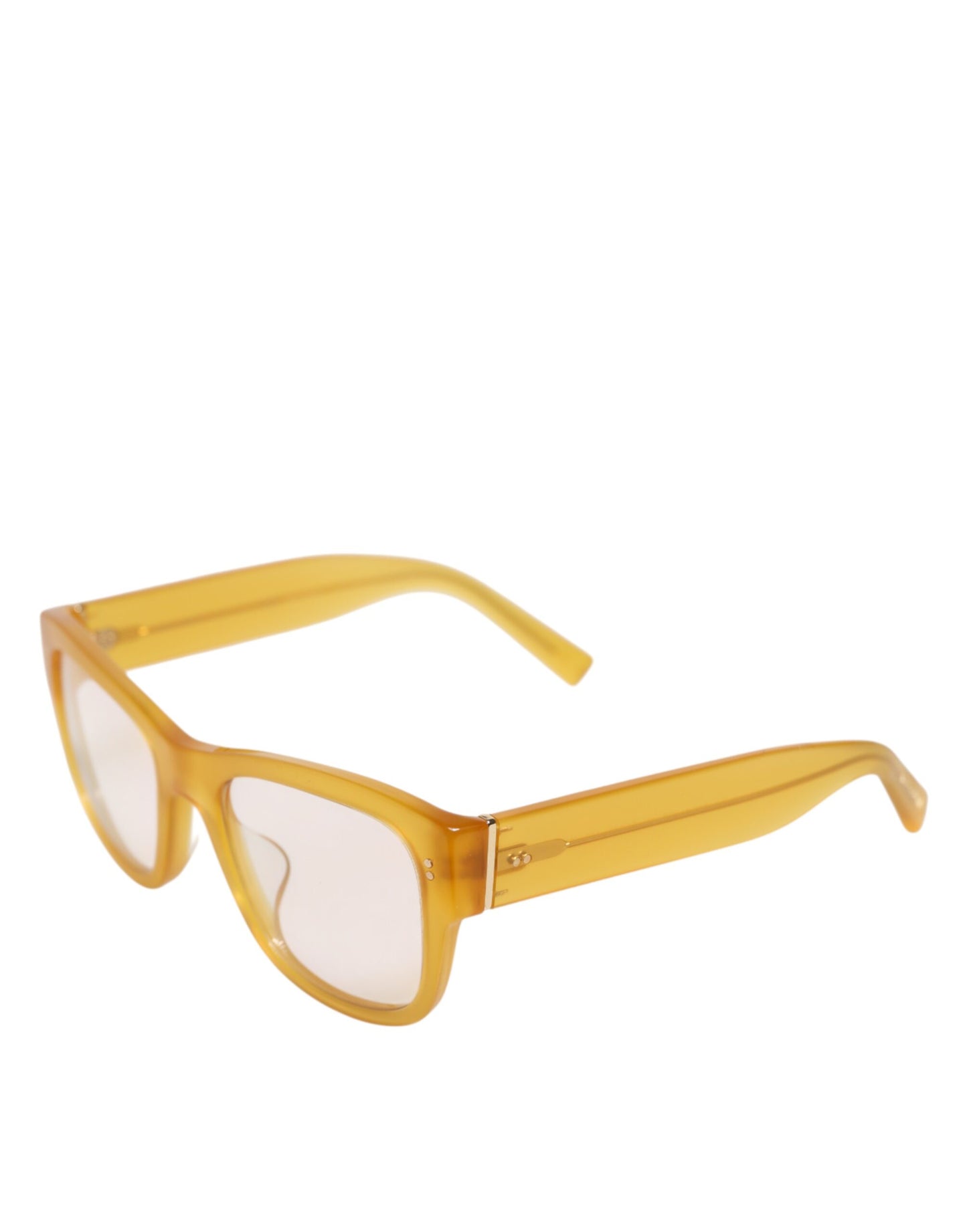 Dolce & Gabbana Yellow Acetate Eccentric Sartorial Sunglasses