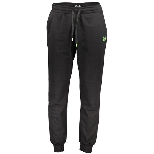 Gianmarco Venturi Black Cotton Men's Track Pant