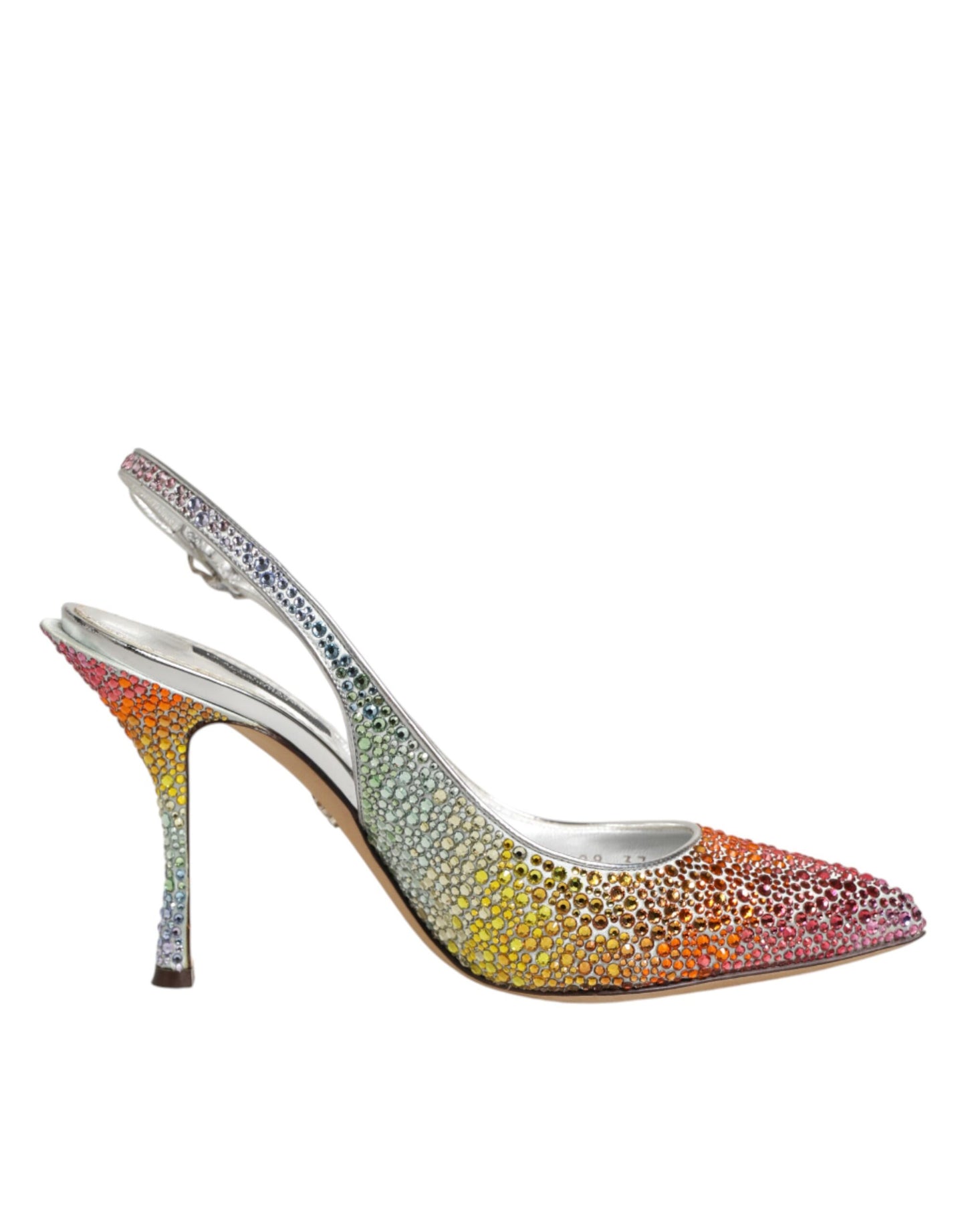 Dolce & Gabbana Multicolor Sequin Slingback Pumps Shoes