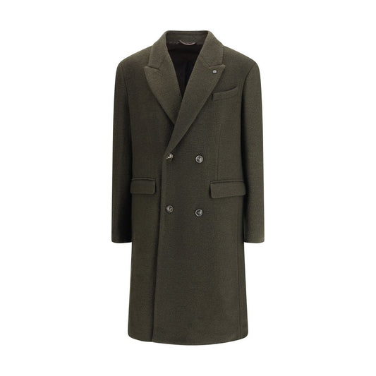 Cruna Bicolor Fleece Wool Coat