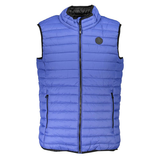 Gianmarco Venturi Blu Poliammide Men's Gilet