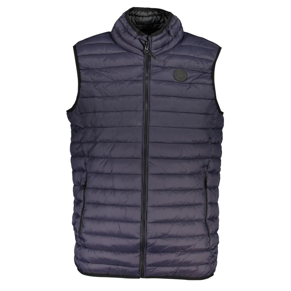 Gianmarco Venturi Blu Poliammide Men's Gilet