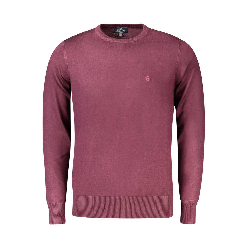 Coveri Moving Rosso Viscosa Men's Long-Sleeve T-Shirt