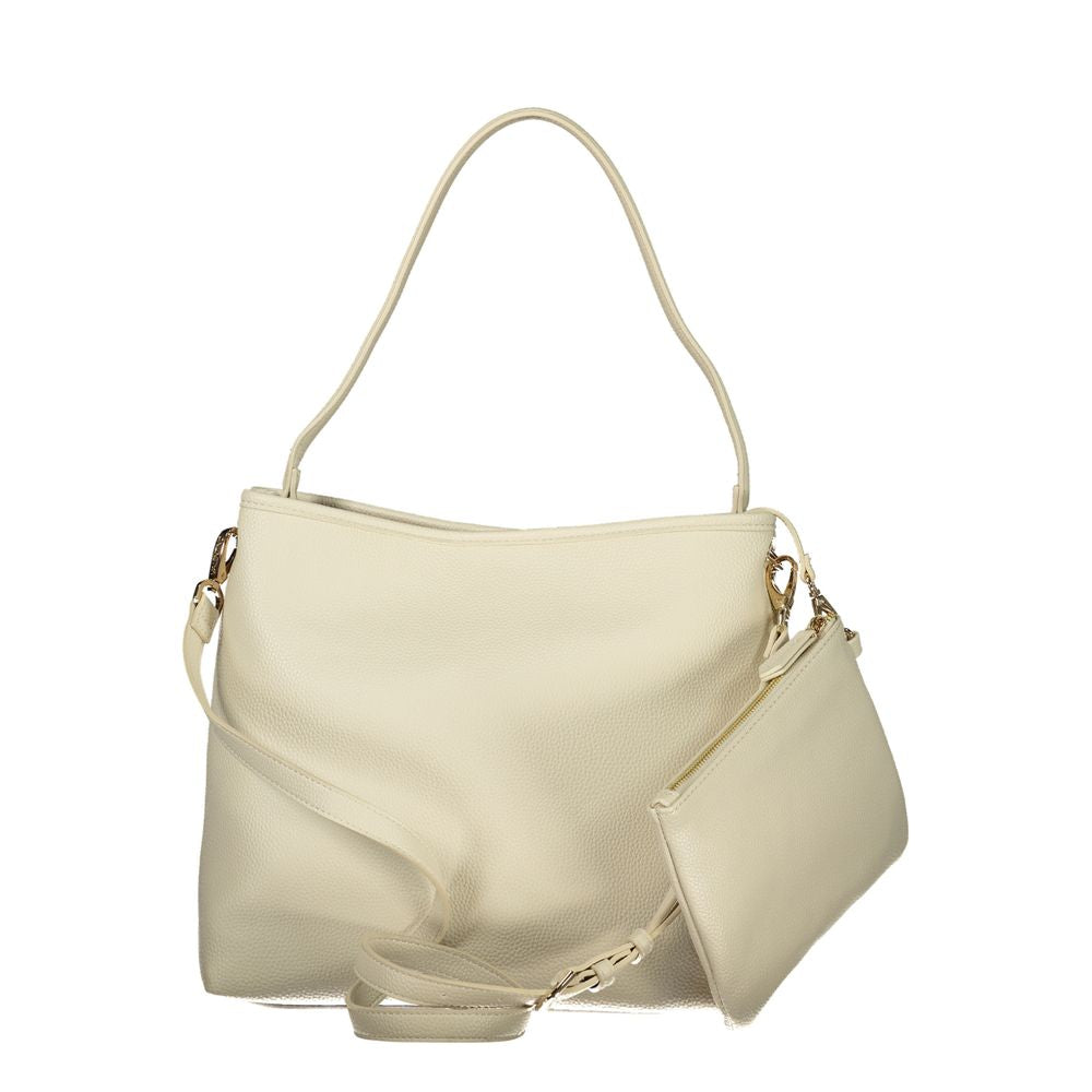 Mario Valentino Beige Polyurethane Women Shoulder Bag