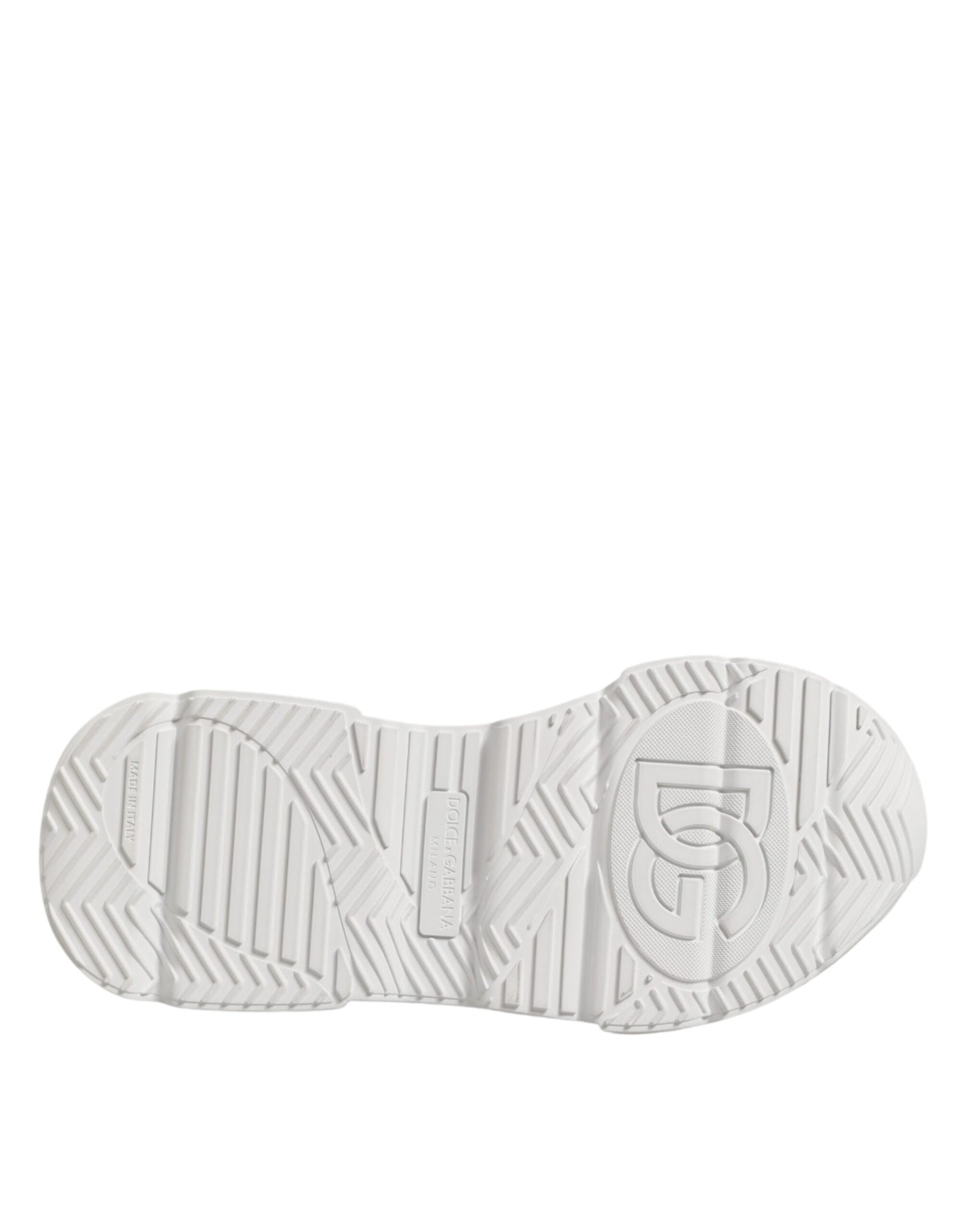 Dolce & Gabbana White Leather Daymaster Low Top Sneakers Shoes