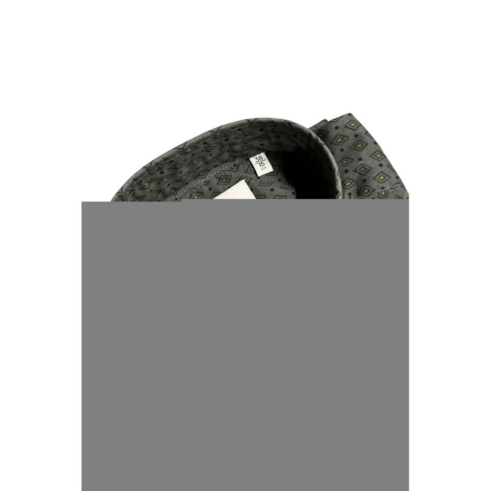 Bagutta Green Cotton Men's Slim Shirt