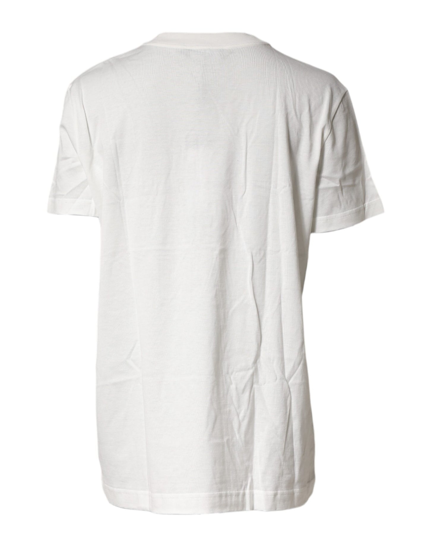 Dolce & Gabbana White Logo Crew Neck Short Sleeves T-shirt
