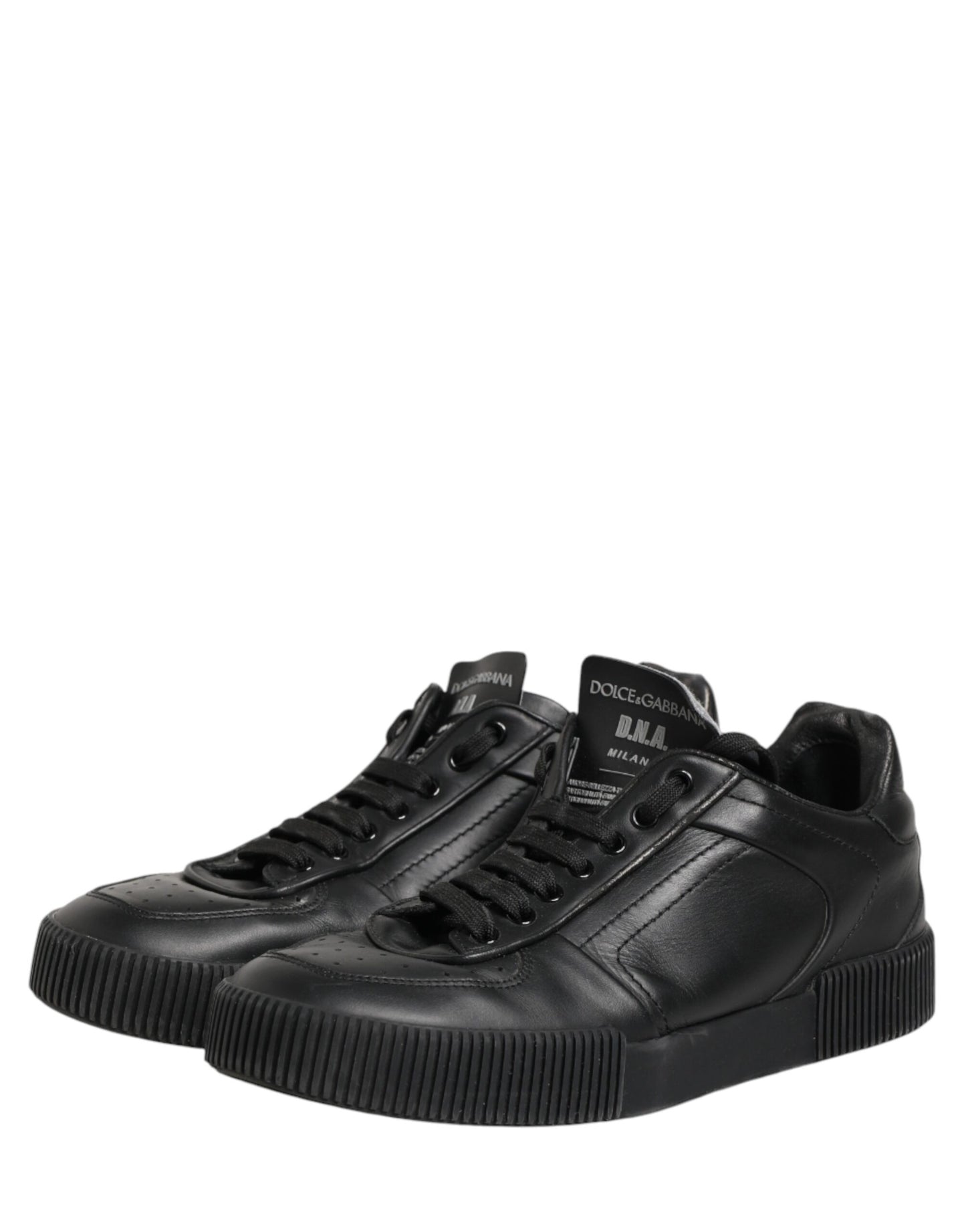 Dolce & Gabbana Black MIAMI Calf Low Top Men Sneakers  Shoes