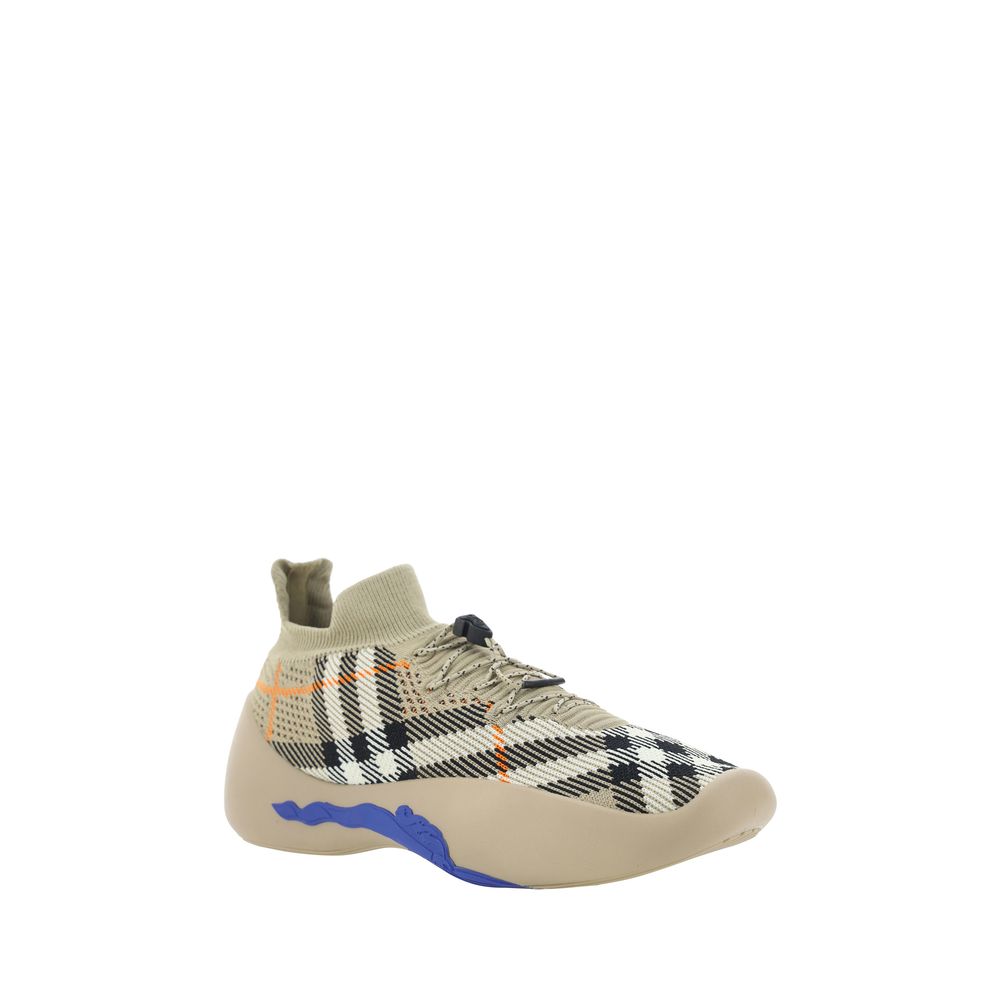 Burberry Brown Rubber Athletic Sneakers