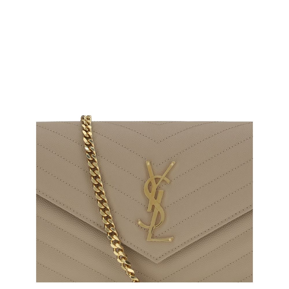 Saint Laurent Beige Calf Leather Bos Taurus Shoulder Bag