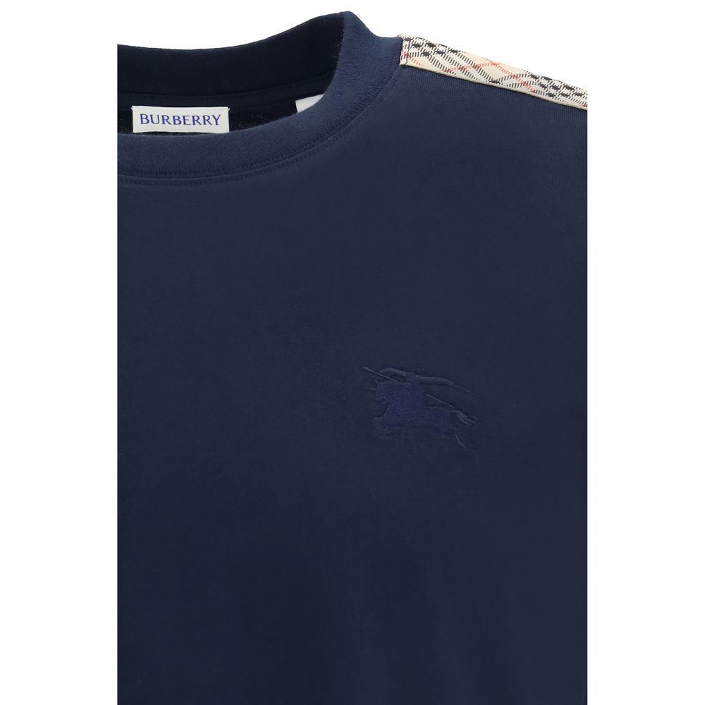 Burberry Blue Cotton T-Shirt