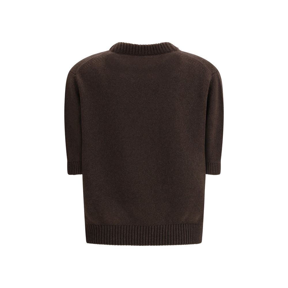 Khaite Brown Cashmere Sweater